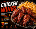 🍗AMERICAN-BUFFALO STYLE CHICKEN WINGS🍯 CLASSIC BBQ SAUCE