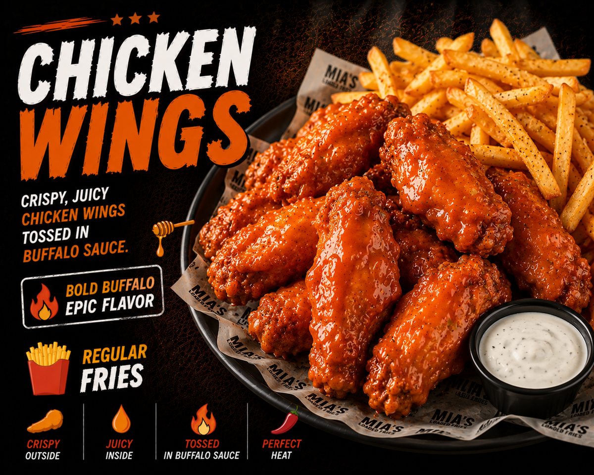 🍗AMERICAN-BUFFALO STYLE CHICKEN WINGS-🍯 BUFFALO SAUCE