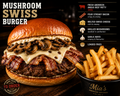 🍄 MUSHROOM SWISS BURGER