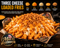 🧀🧀🧀THREE CHEESE LOADED FRIES