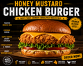 HONEY MUSTARD CHICKEN BURGER