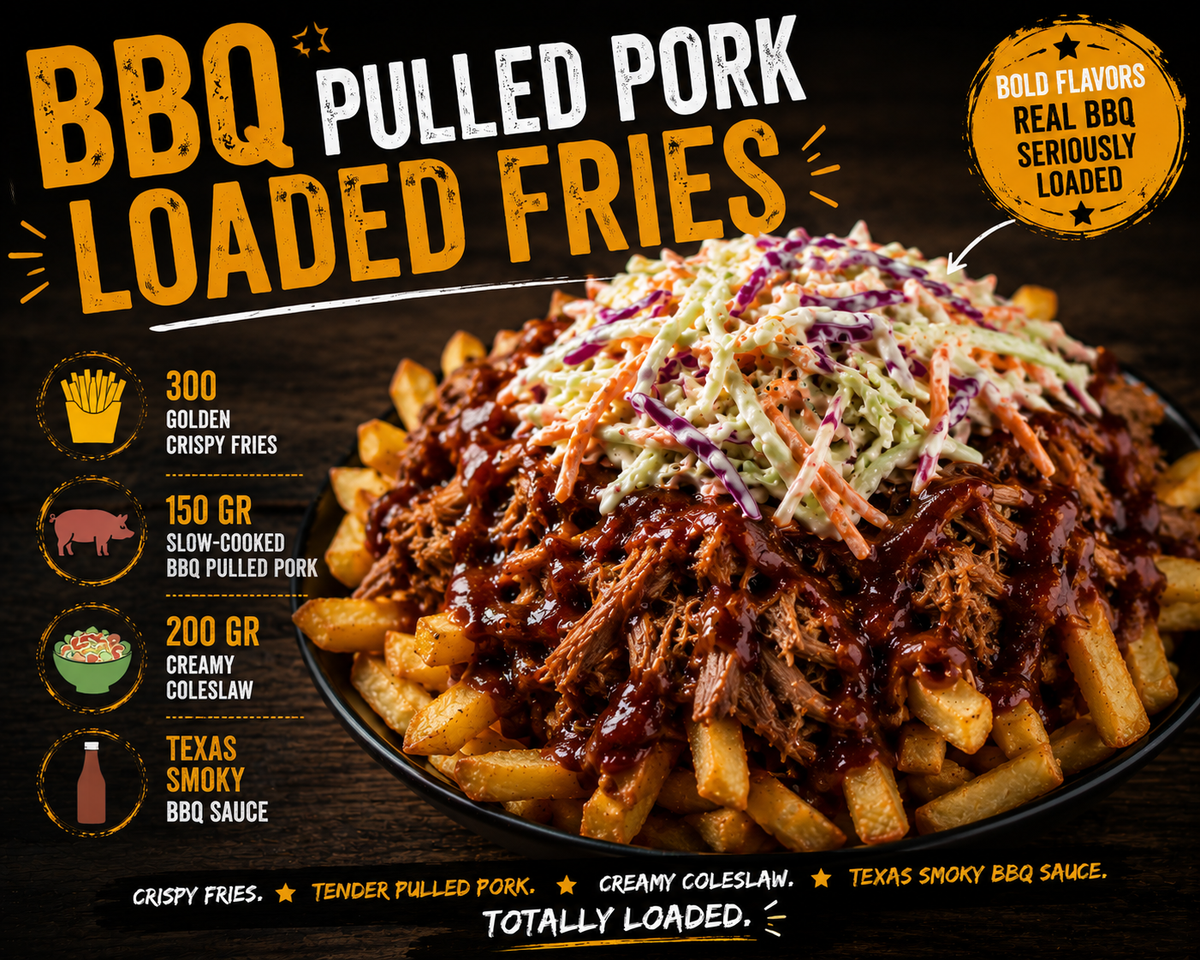 🐷 BBQ PULLED PORK LOADED FRIES
