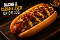 BACON & CARAMELISED ONION DOG