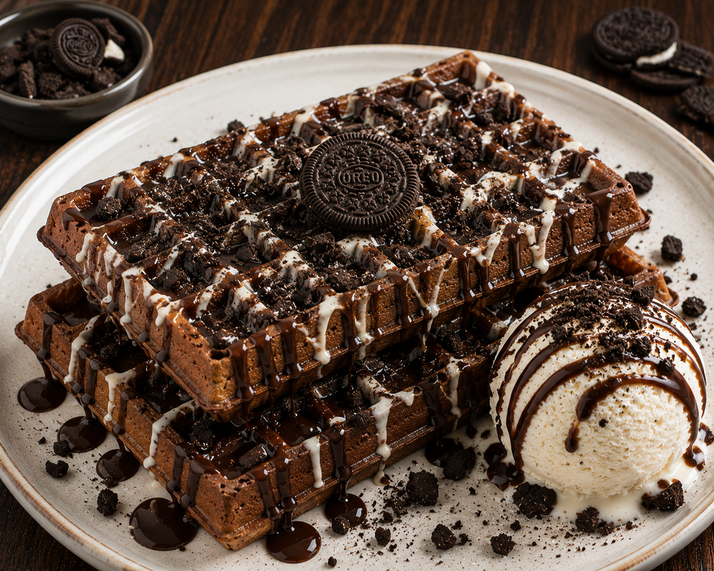 🍪OREO CRUNCH WAFFLE🍪