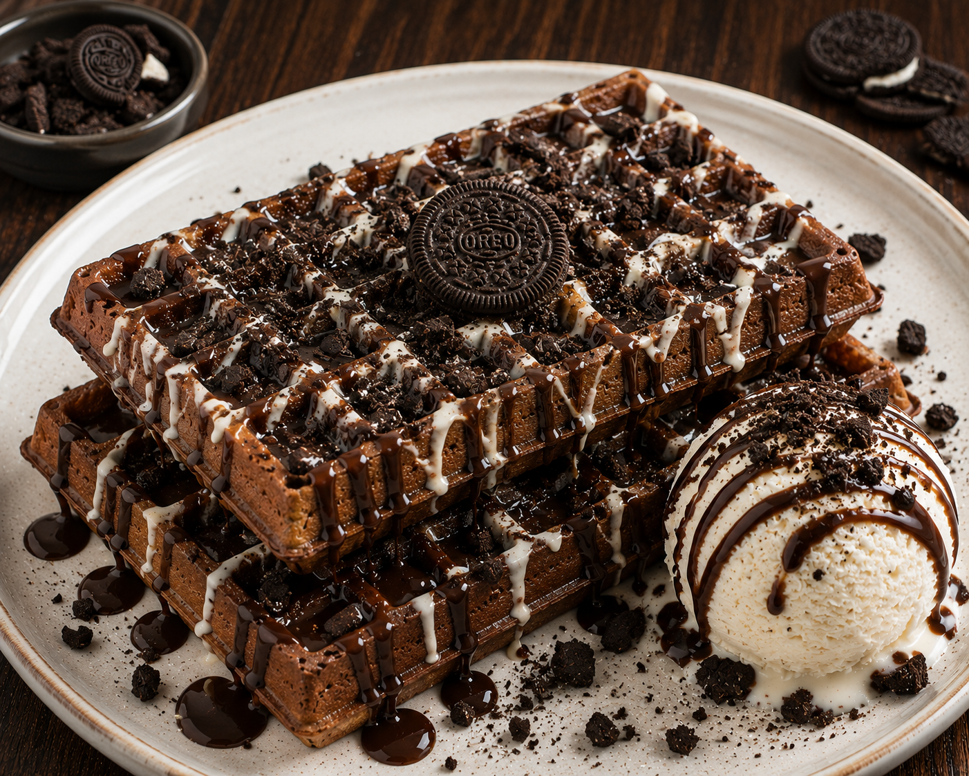 🍪OREO CRUNCH WAFFLE🍪