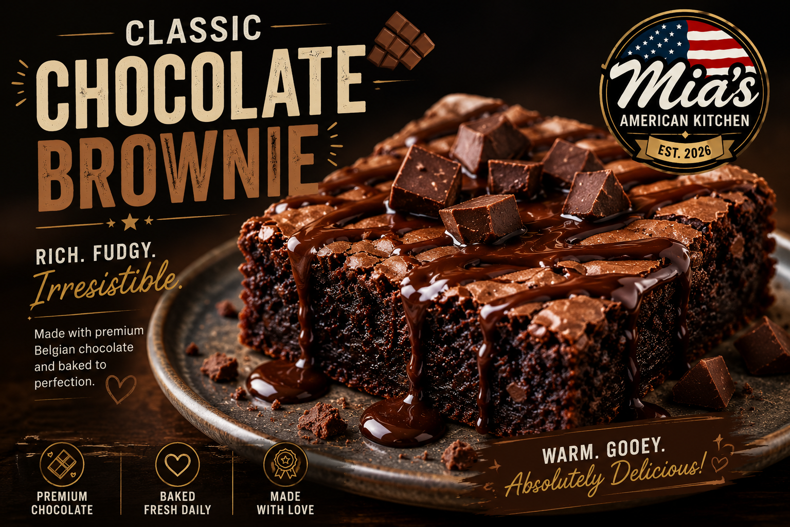 🍫 CLASSIC CHOCOLATE BROWNIE