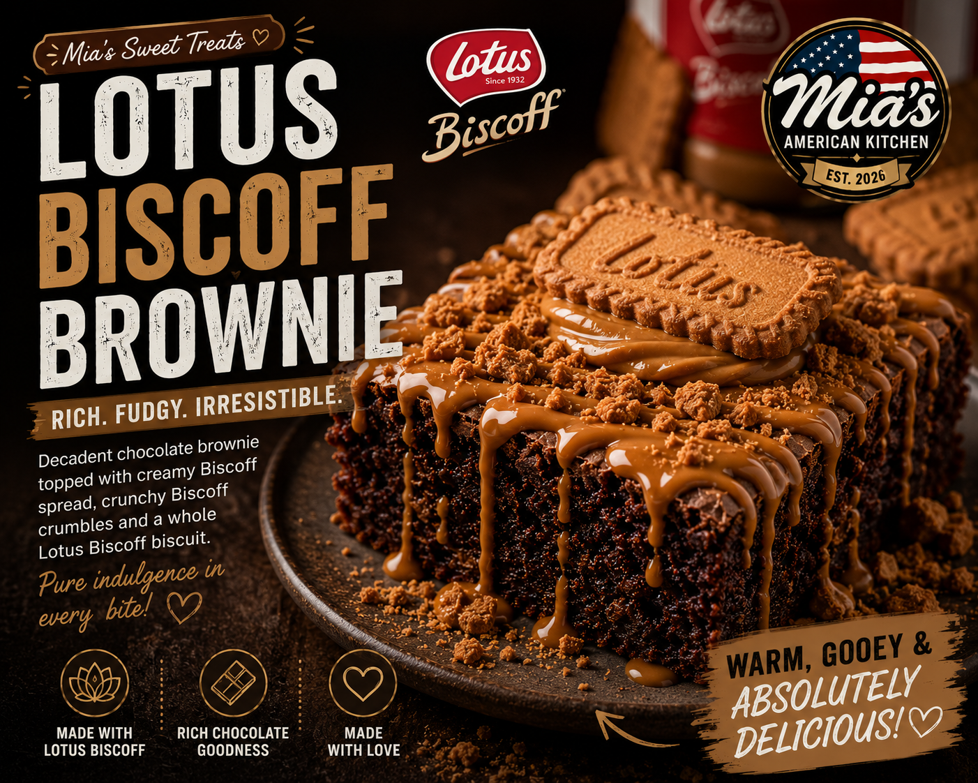 🍯 LOTUS BISCOFF BROWNIE