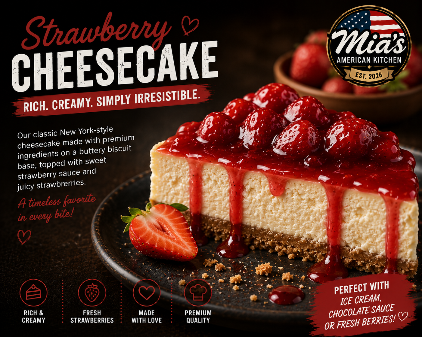 🍓 STRAWBERRY CHEESECAKE