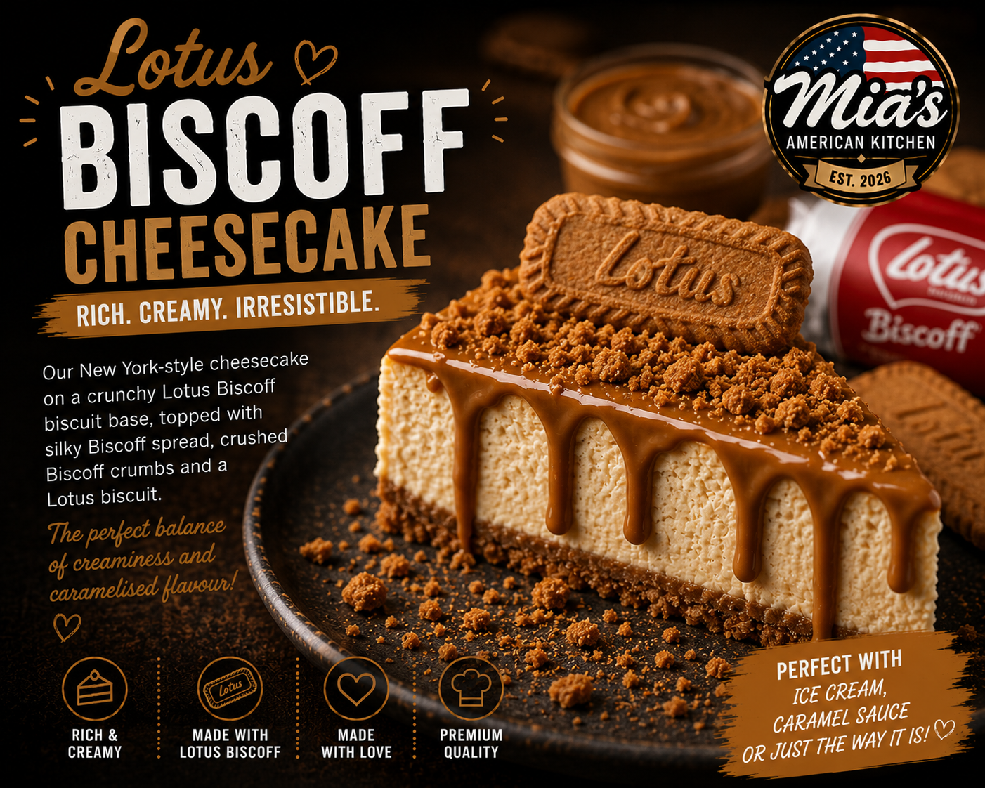 🍯 LOTUS BISCOFF CHEESECAKE