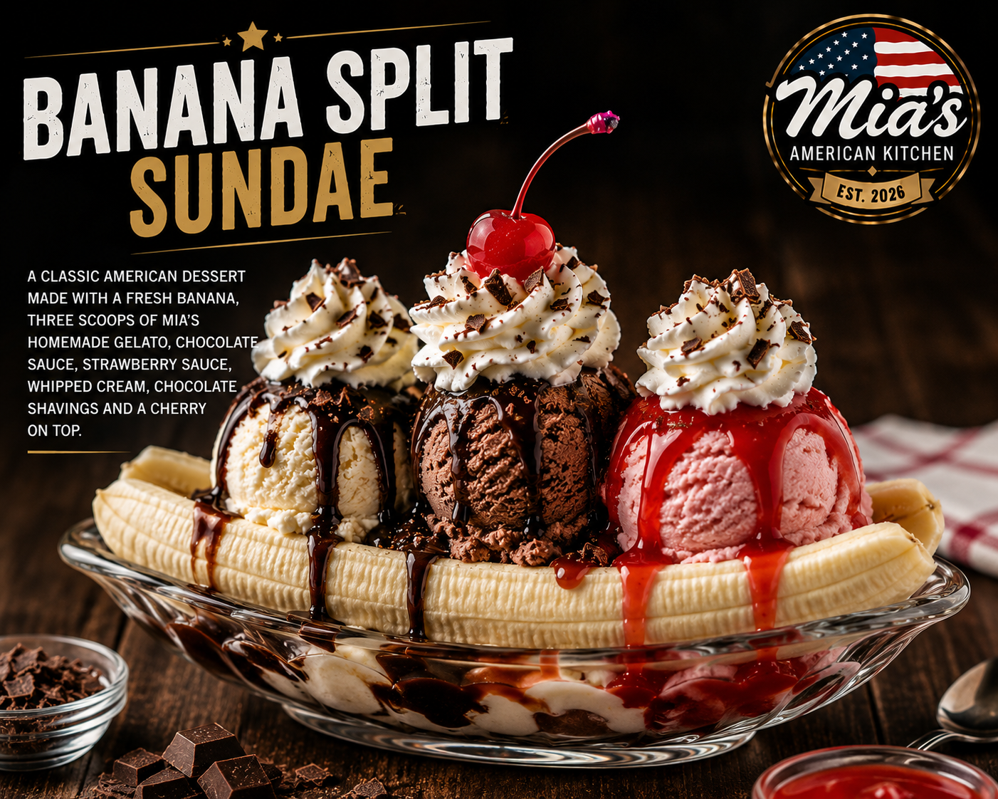 🍌BANANA SPLIT SUNDAE