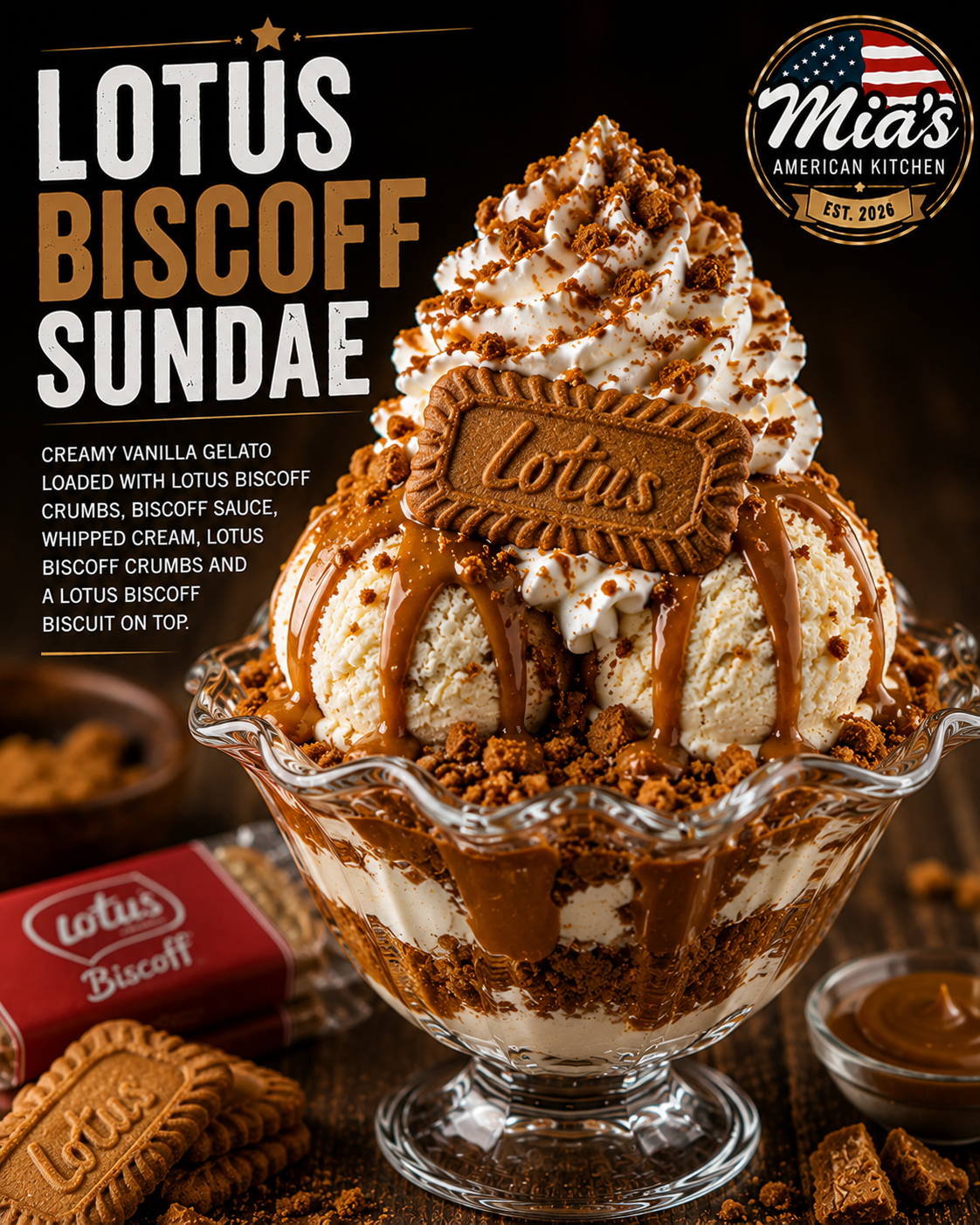 🍯 LOTUS BISCOFF SUNDAE