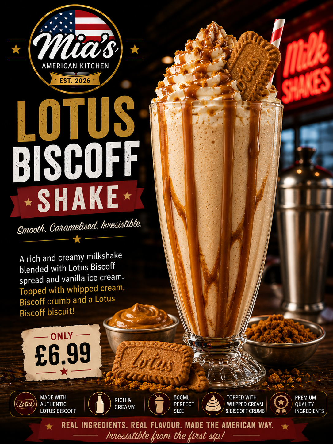 🍯  LOTUS BISCOFF SHAKE