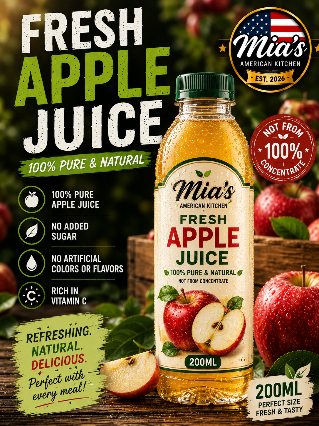 🍎 APPLE JUICE 200ML