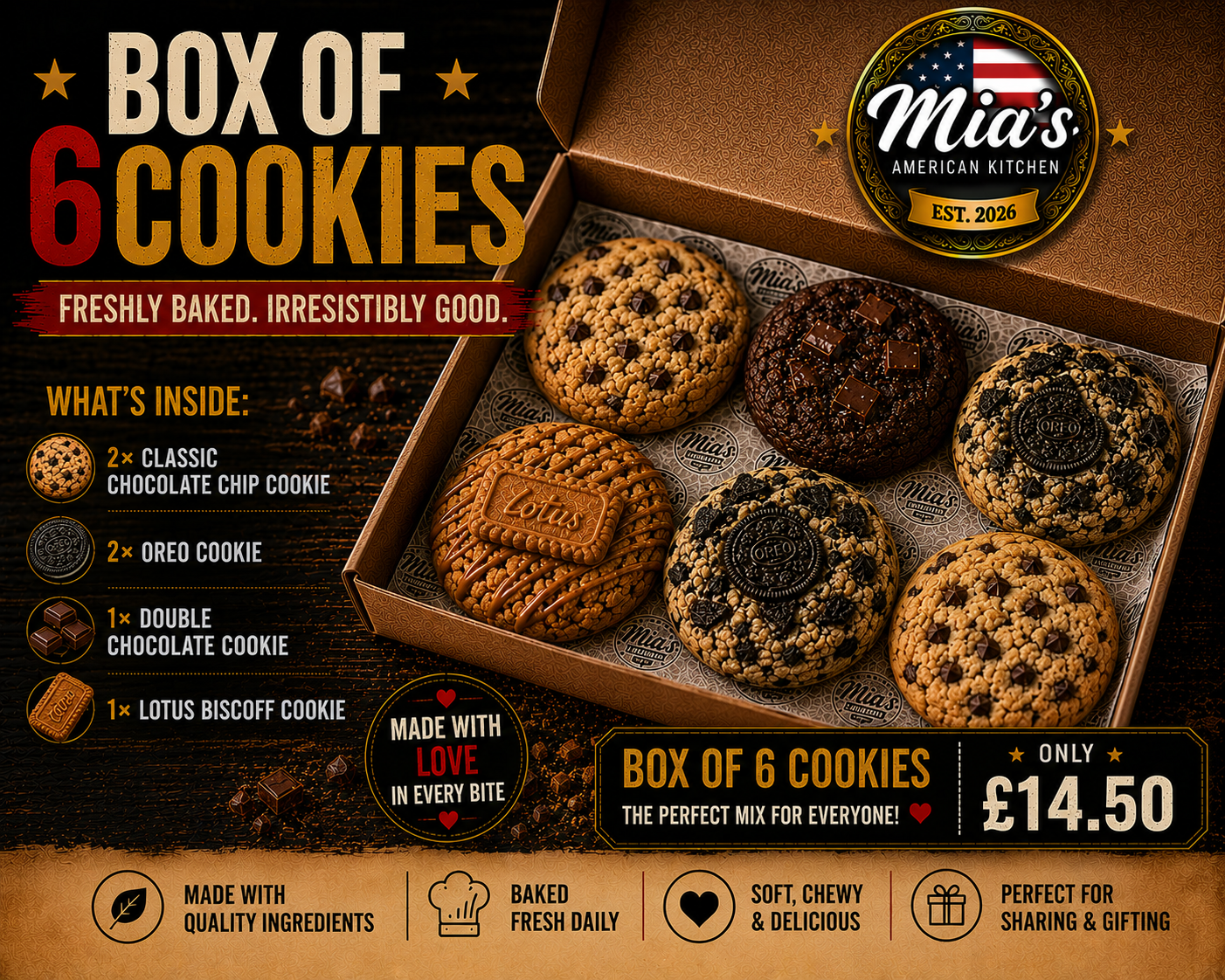 🍪 BOX OF 6 COOKIES