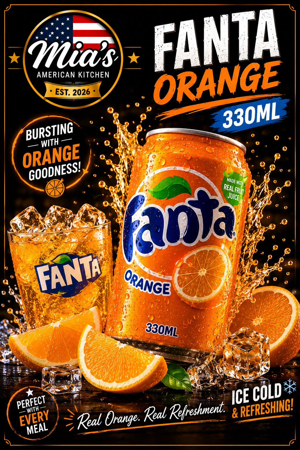 🥤 FANTA ORANGE 330ML