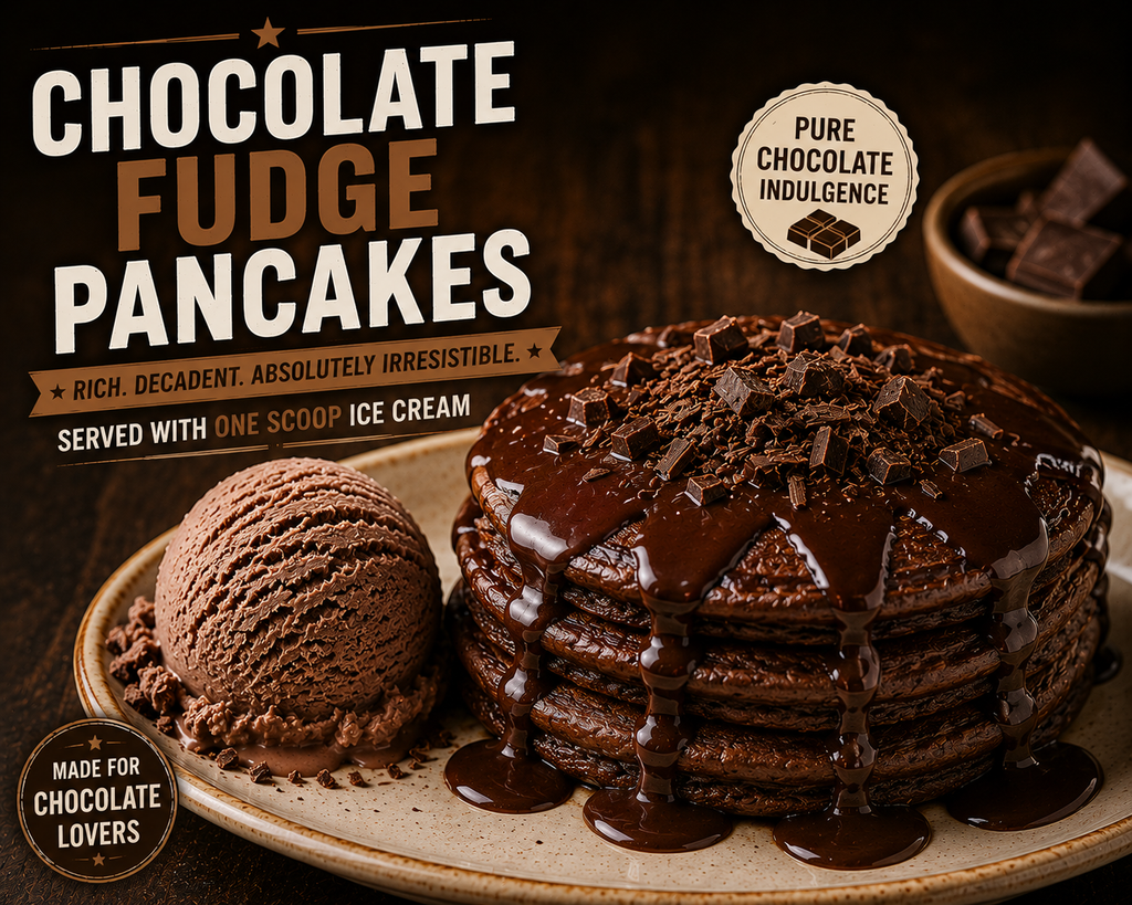 🥞 🍫 CHOCOLATE FUDGE PANCAKES