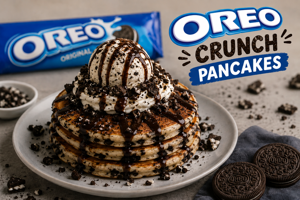 🥞 🍫 🍯🍪 OREO CRUNCH PANCAKES