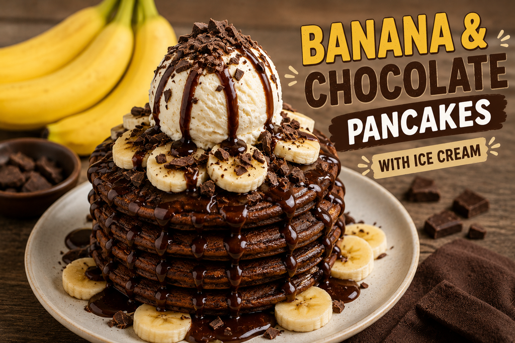 🥞 🍫 🍌 BANANA & CHOCOLATE PANCAKES