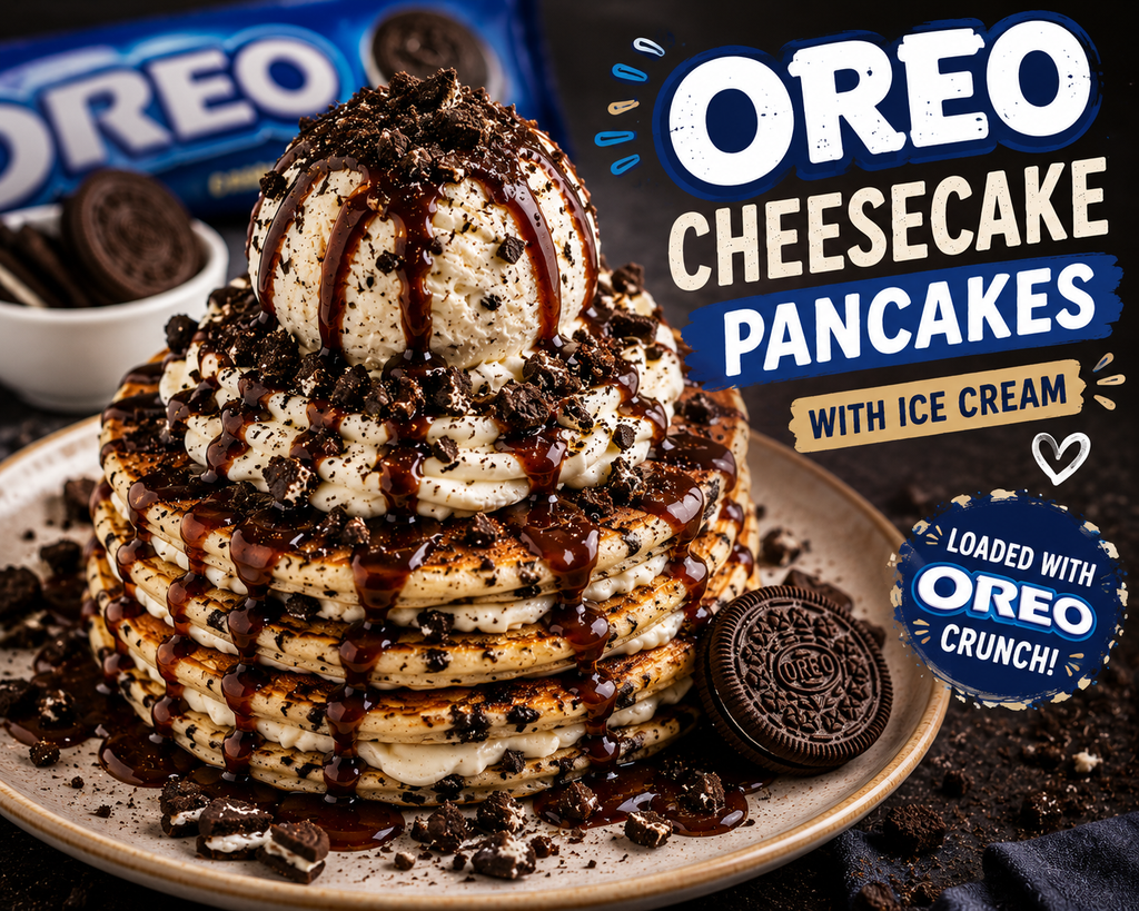 🥞 🍫 🍪 OREO CHEESECAKE PANCAKES