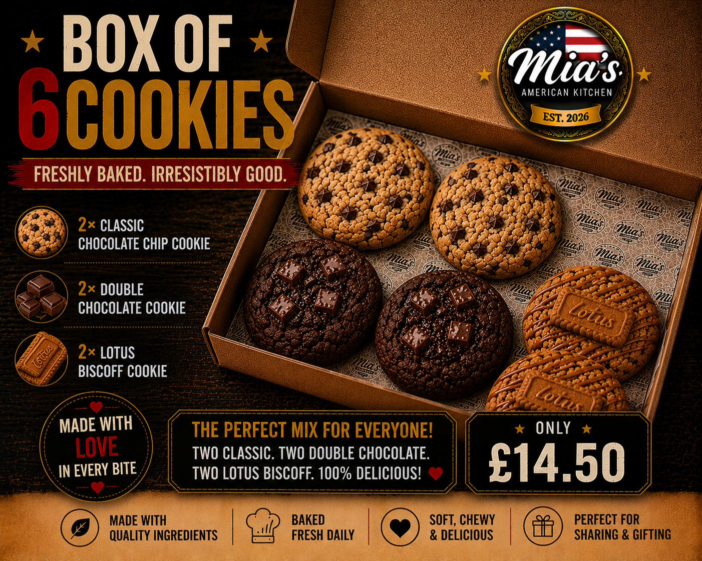 🍪 BOX OF 6 COOKIES