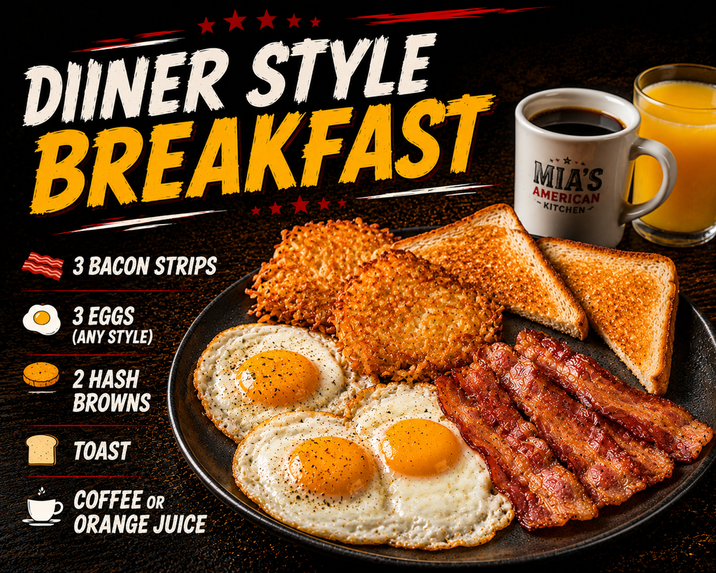 ☕ DINER STYLE BREAKFAST