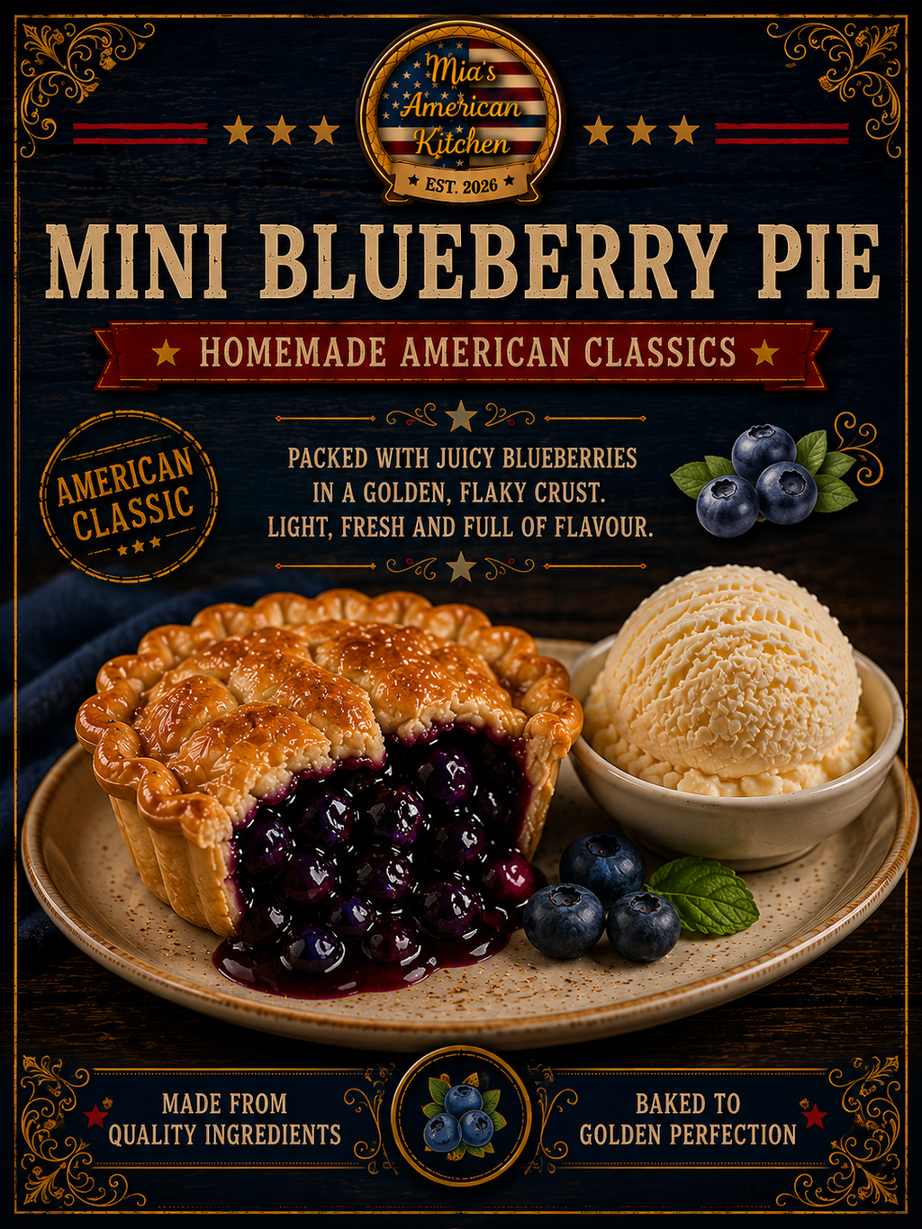 🫐  BLUEBERRY PIE