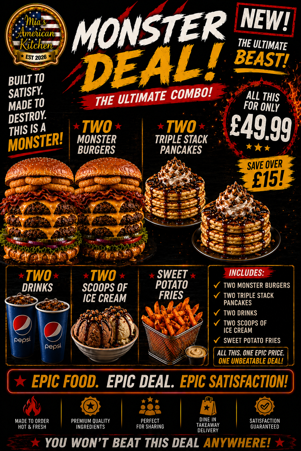 🍔🍔MONSTER DEAL BURGERS